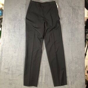 Kilburne & Finch Dress Pants Men's 32 W Black Flat Front Formal Pants Unhemmed
